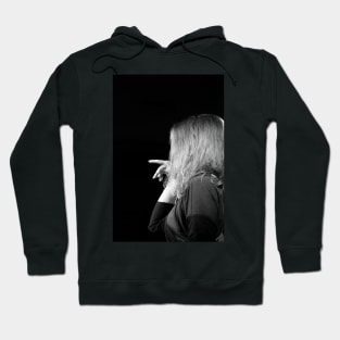 Woman in Jazz Hoodie